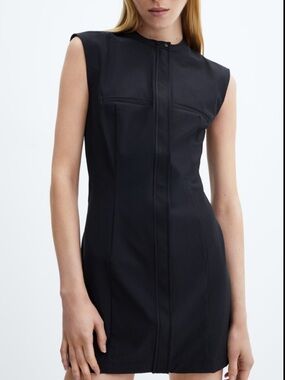 Sleeveless Black Sheath Dress